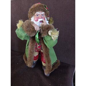 Vintage 10" POSSIBLE DREAMS CLOTHTIQUE Santa The Hanging Pickle Figure Christmas